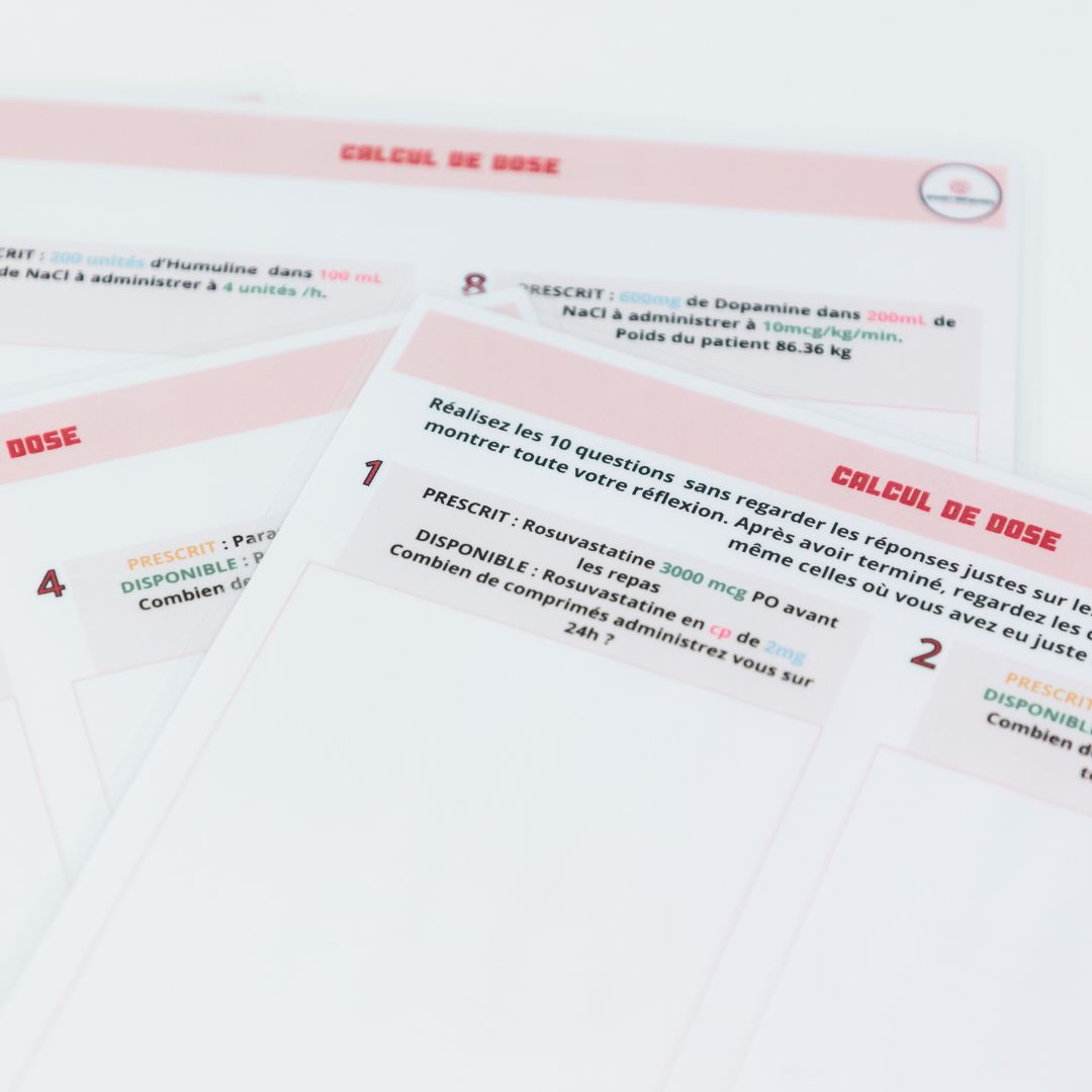 Pharmacologie / Calcul de dose