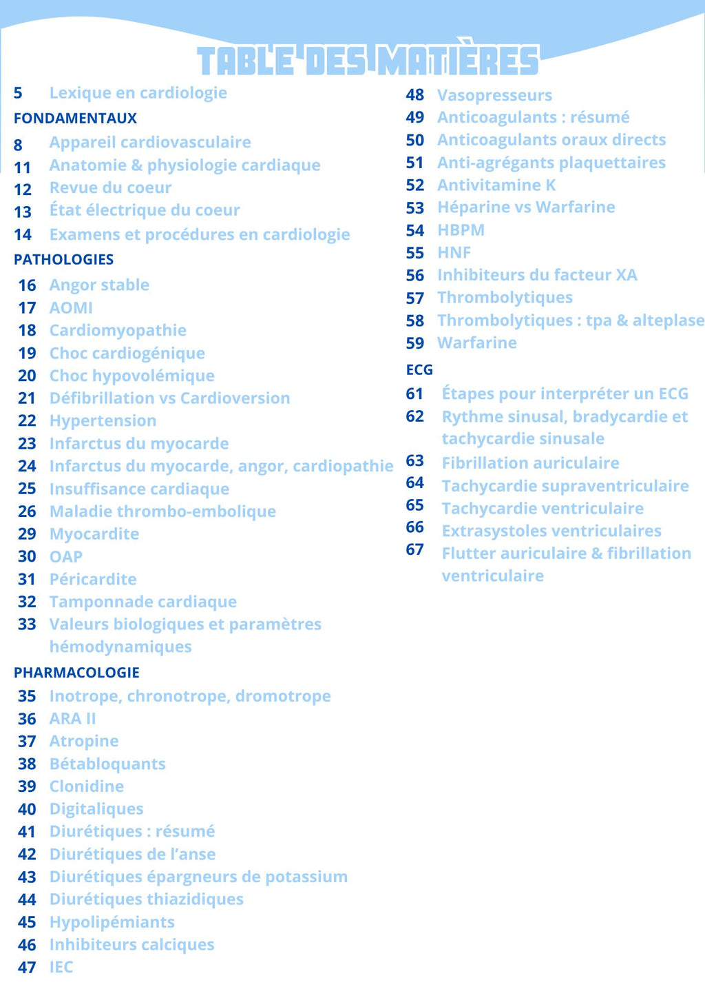 Ebook Cardiologie pour Infirmiers