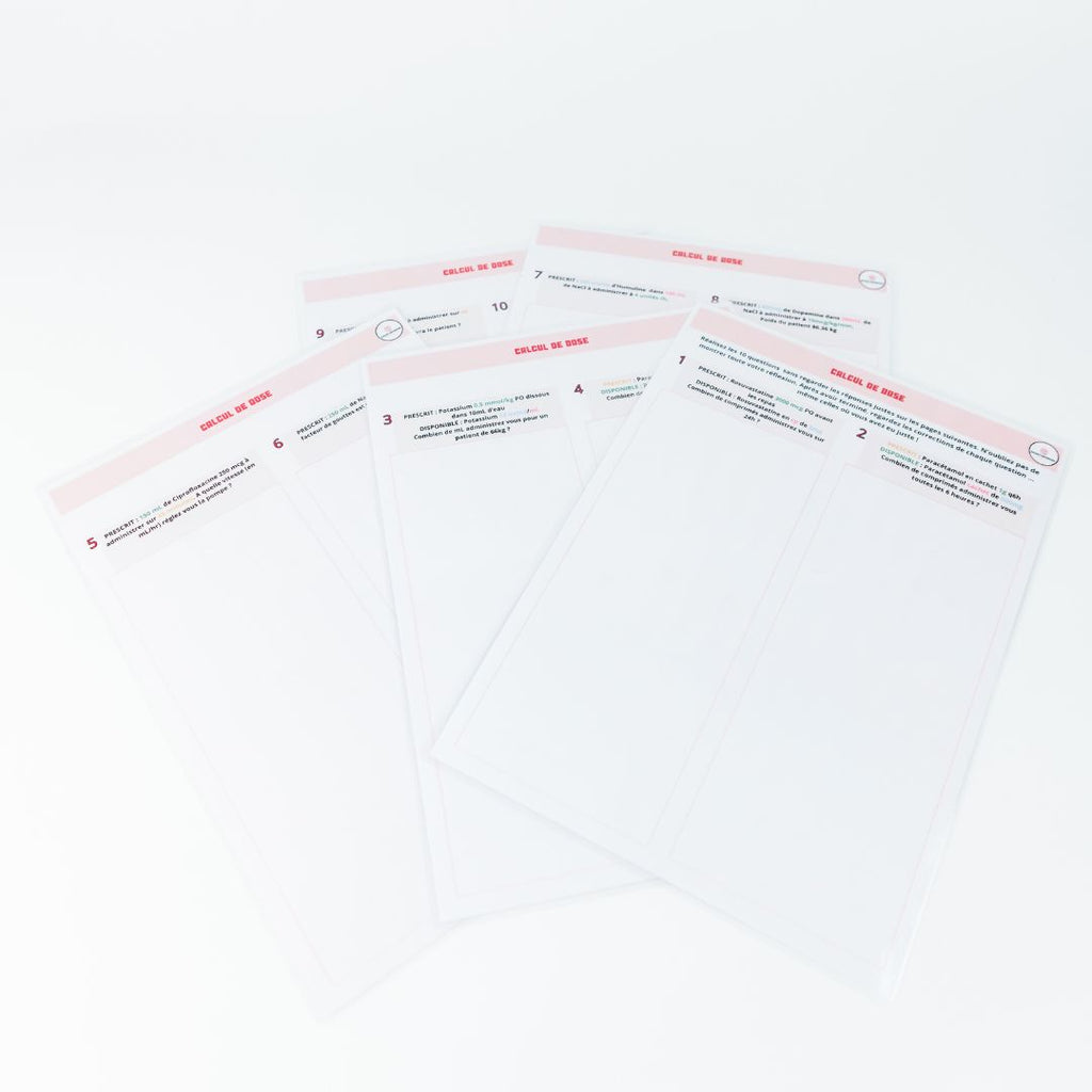 Pharmacologie / Calcul de dose