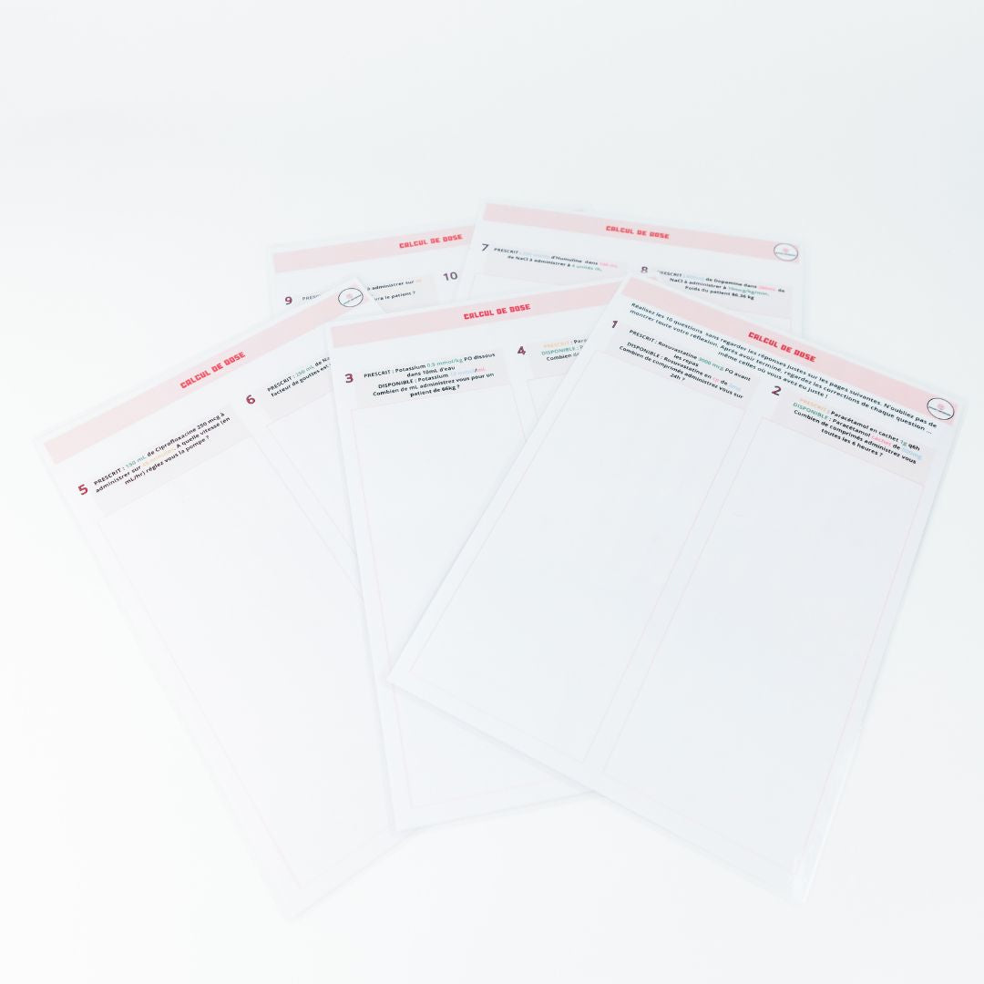 Pharmacologie / Calcul de dose